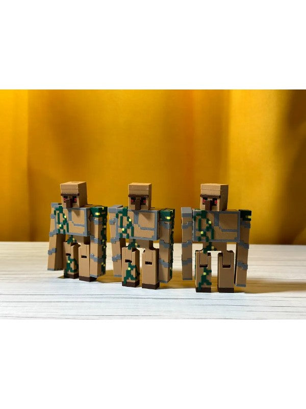3D Minecraft Iron Golem
