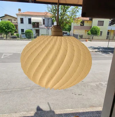 Nautilus Bloom Pendant Light – Beige / Nautilya Çiçeği Sarkıt Lamba – Bej