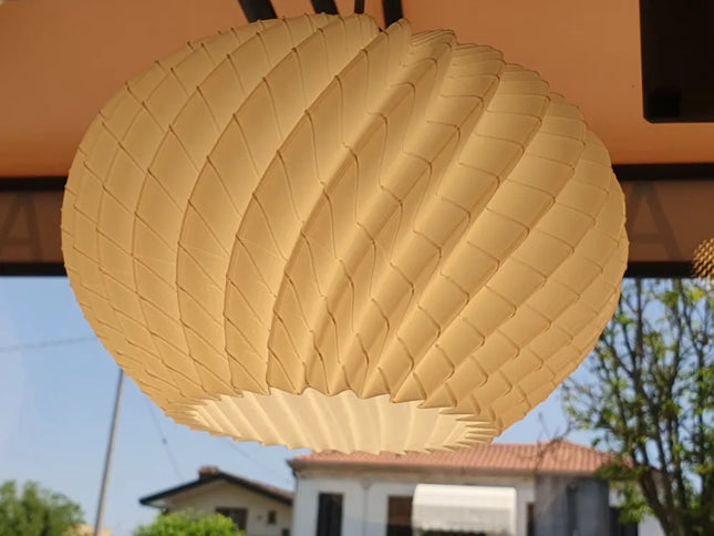 Nautilus Bloom Pendant Light – Beige / Nautilya Çiçeği Sarkıt Lamba – Bej