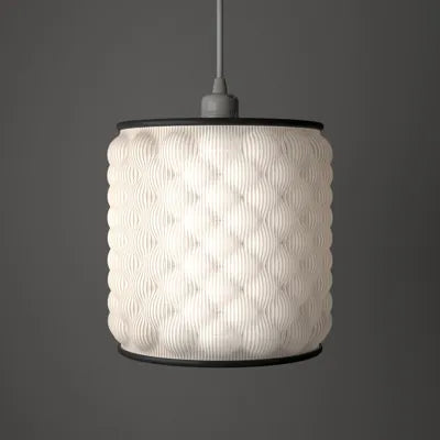 Quilted Whisper Pendant Light – White / Kabarık Fısıltı Sarkıt Lamba – Beyaz