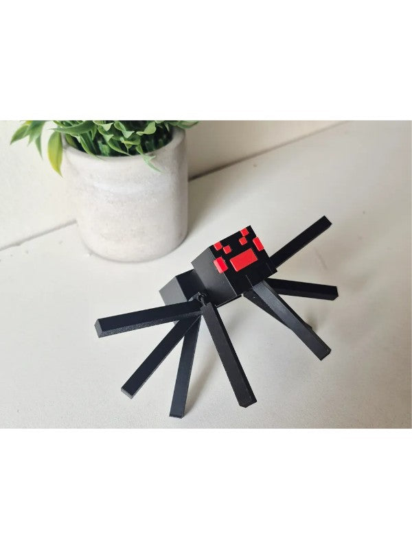 3D Minecraft Örümcek