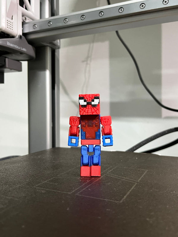 3D Minecraft Örümcek Adam