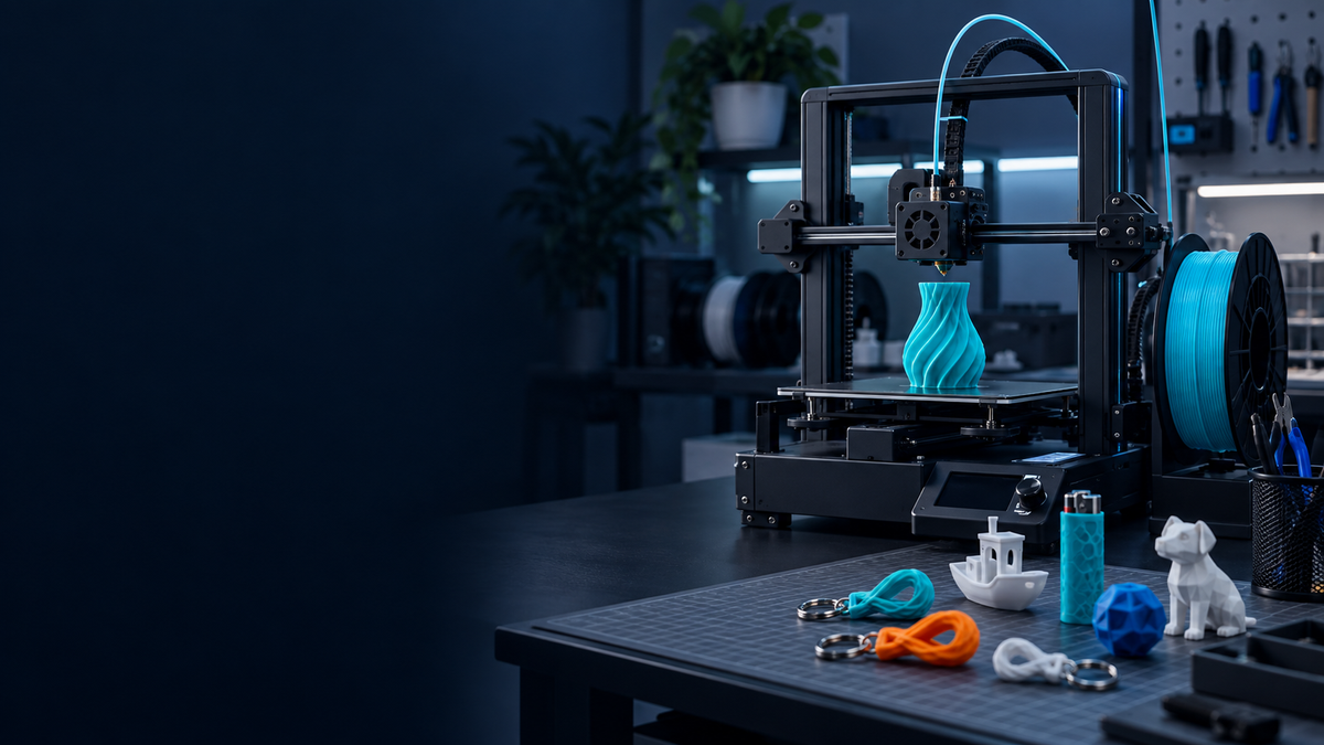 Lumina3D 3D baskı atölyesi için temsilî marka görseli